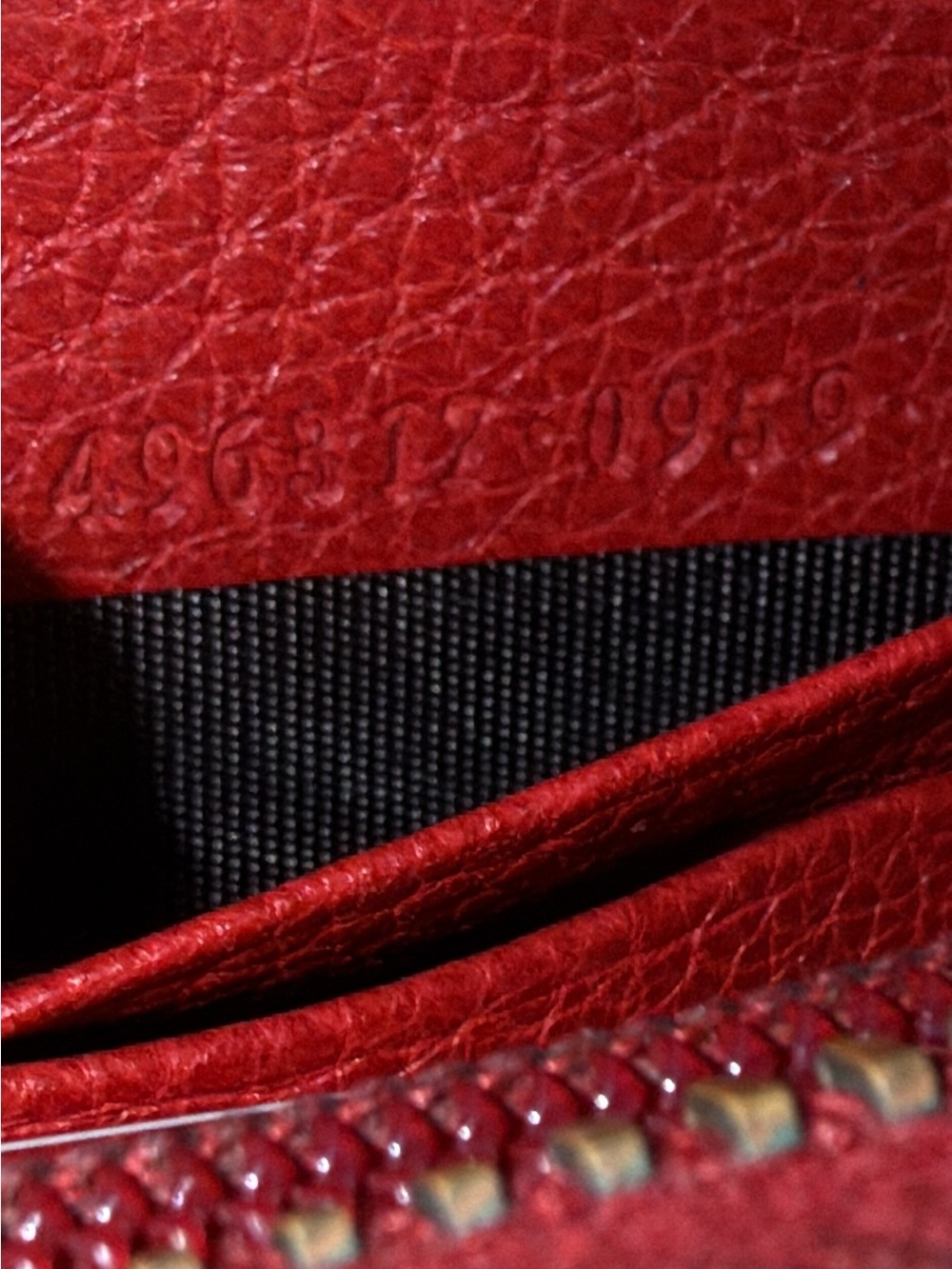 Gucci Red leather Coco Captain full zip long wallet - Picture 12 of 15